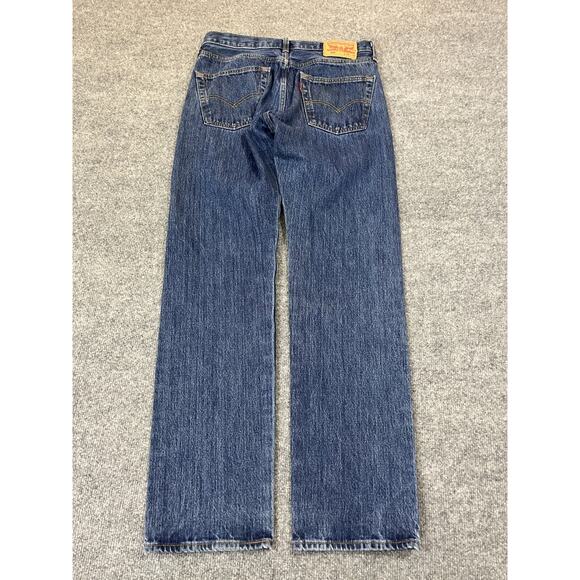 Levis 501 Jeans 30x32 Y2K 90s Grunge Button Fly USA Skater Streetwear Retro Blue - Picture 2 of 14